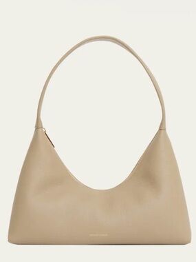 Mansur Gavriel Baguette Beige Leather Shoulder Hobo